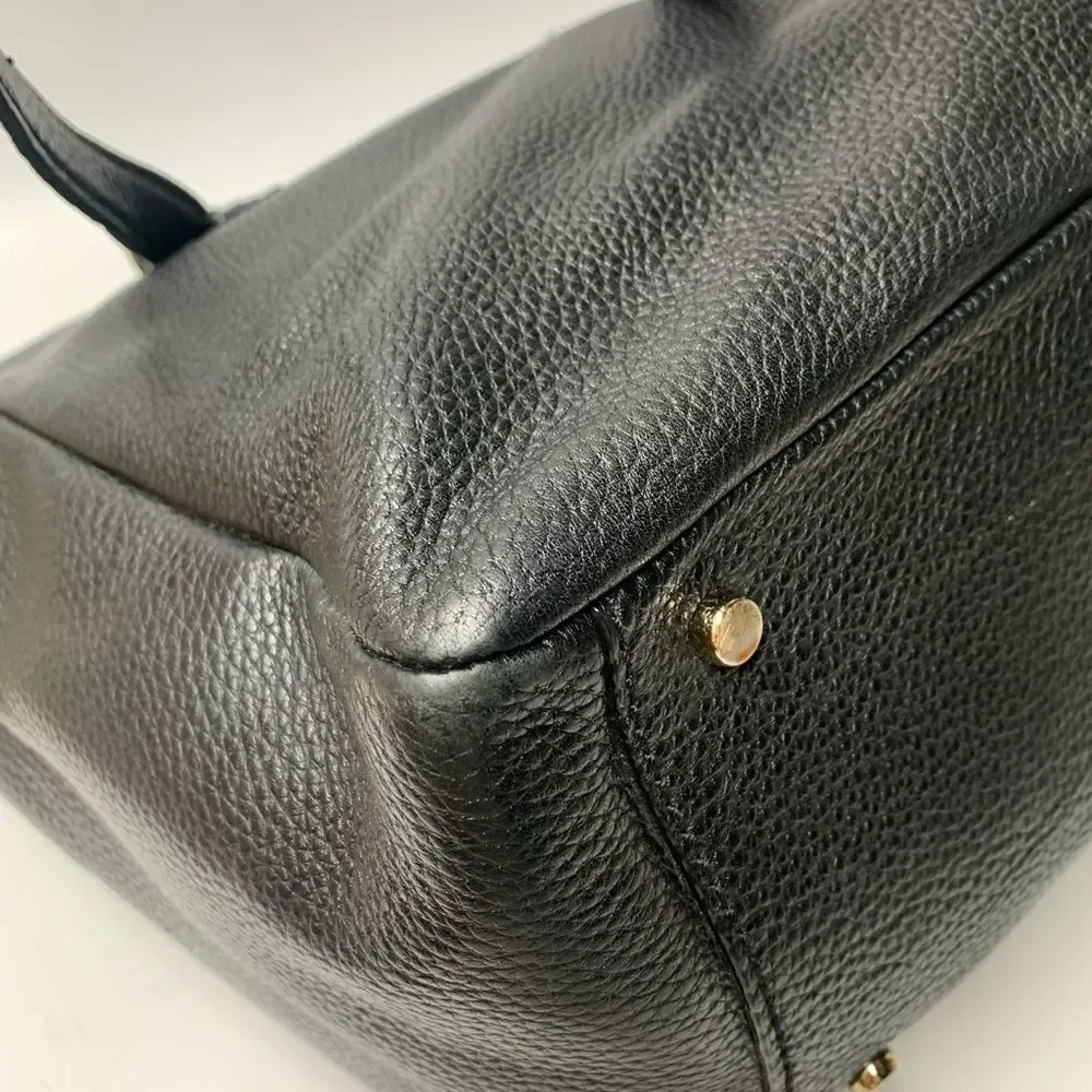 Kate Spade New York Leather Tote Bag Black Large